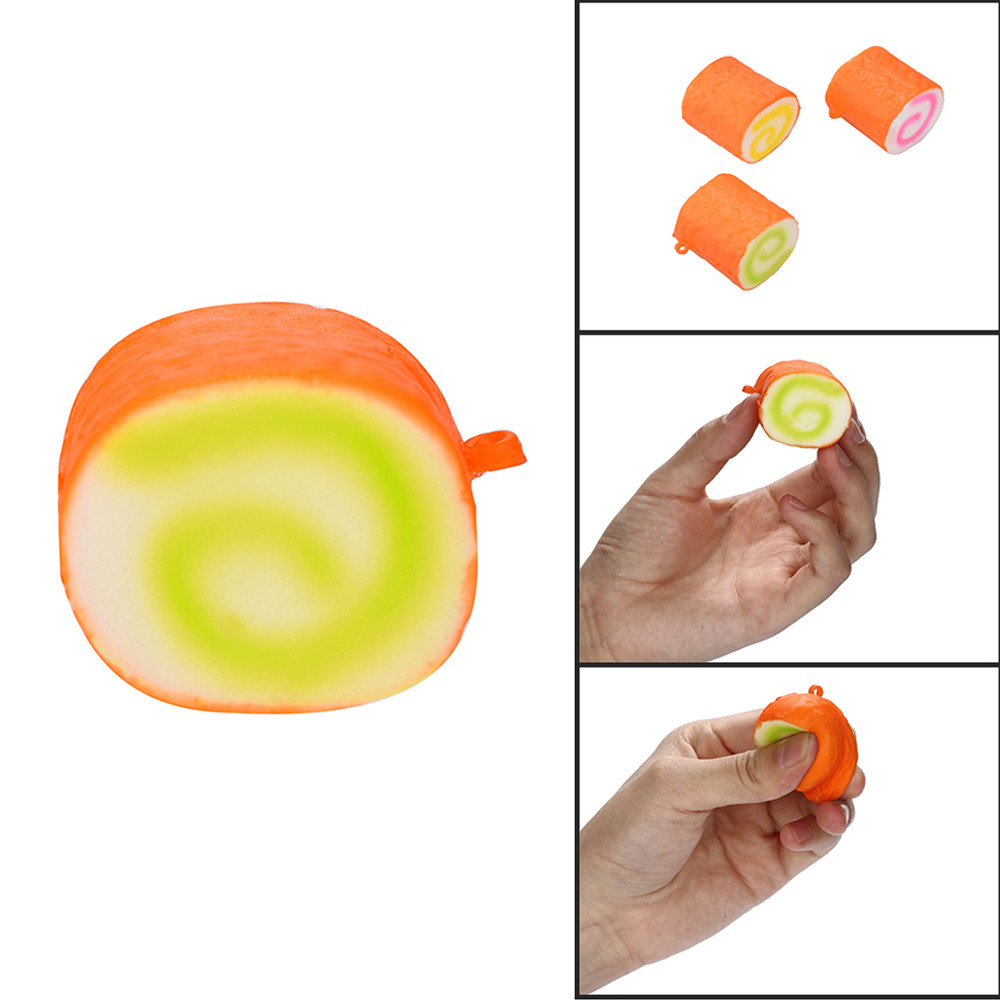 Squishies Cake Roll Geurende Stress Reliever Speelgoed Educatief Poppen Squeeze Speelgoed Leuke Langzaam Stijgende