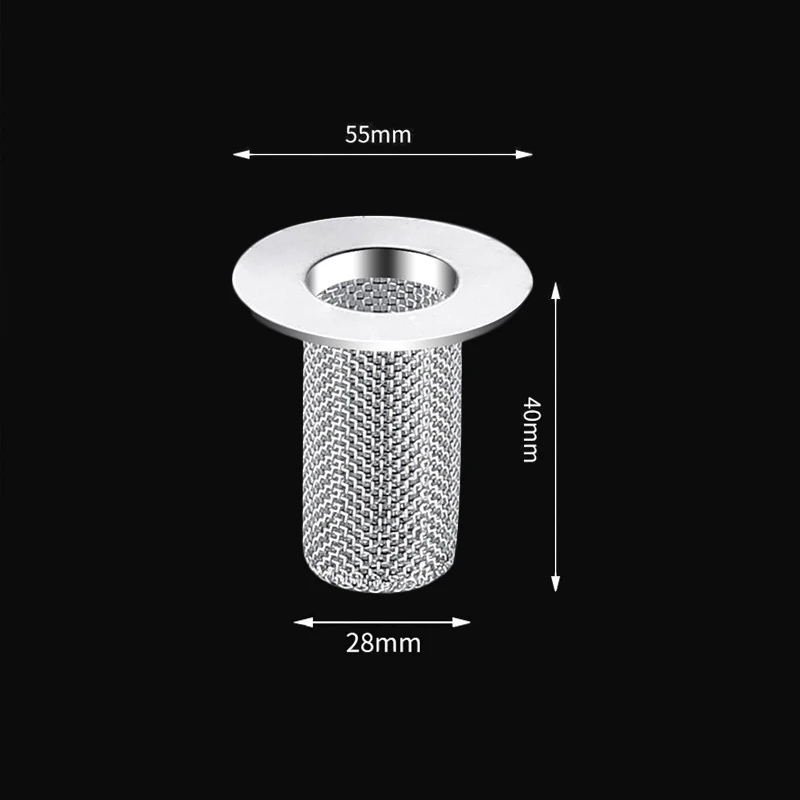 Roestvrijstalen afvoerputje Filter Mesh Gootsteenzeefje Douche Afvoerputje Stopper Anti-verstopping Filter Val Badkamer Accessor: Rood