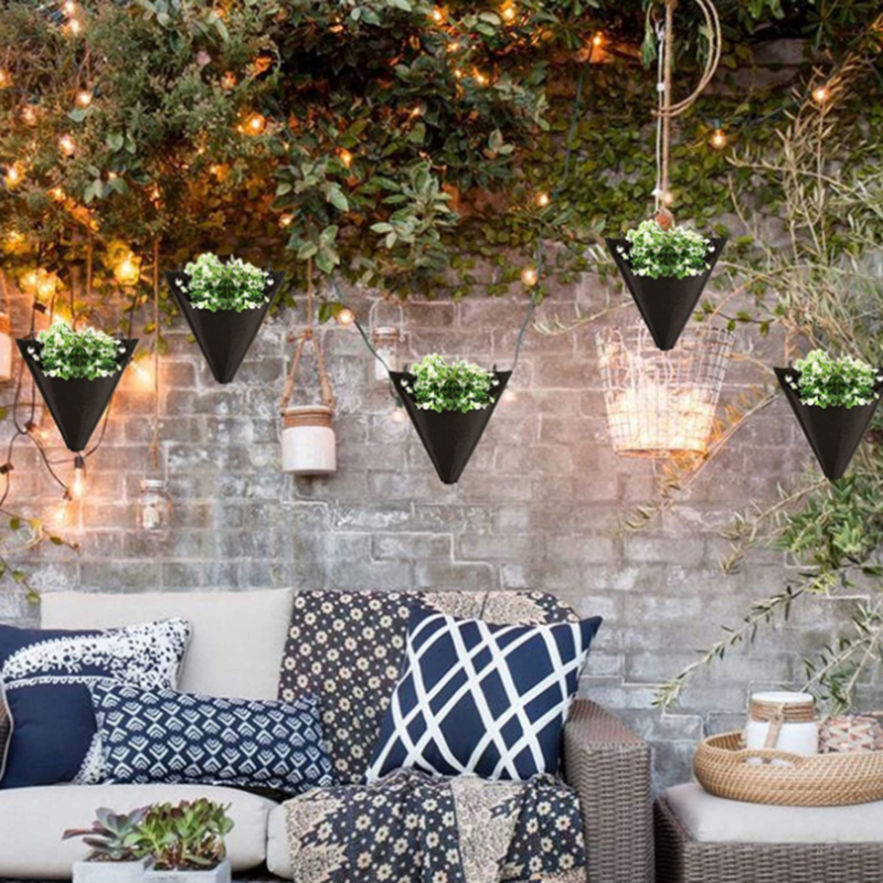 Soporte geométrico moderno para macetas, colgador de plantas de Metal suculentas para jardín, decoraciones de pared para el hogar