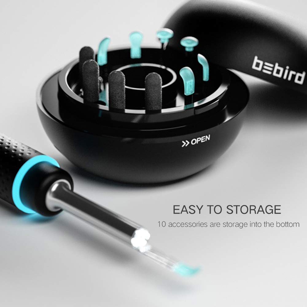 Originele Bebird M9 Pro Smart Visuele Earstick Otoscoop 300W Pixel Endoscoop Mini Camera Oor Wax Verwijderen Met Magnetische Lading base