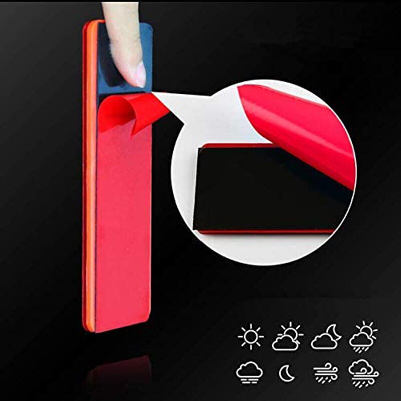 Car Reflective Plate Red White Adhesive Plastic Reflector Stickers Workplace Safety Warning Sign For Truck Motorcycle
