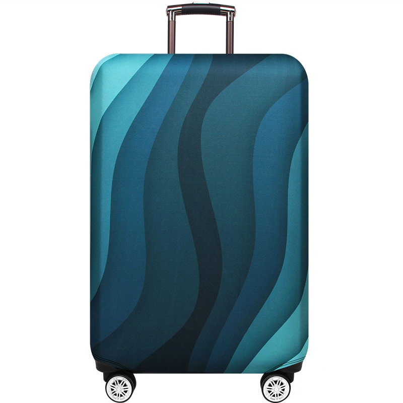 QIAQU Travel elastyczna osłona bagażu grubsza walizka torba ochronna na kurz dla 18-32 cali bagaż podróżny akcesoria do wózków: Sea green / XL