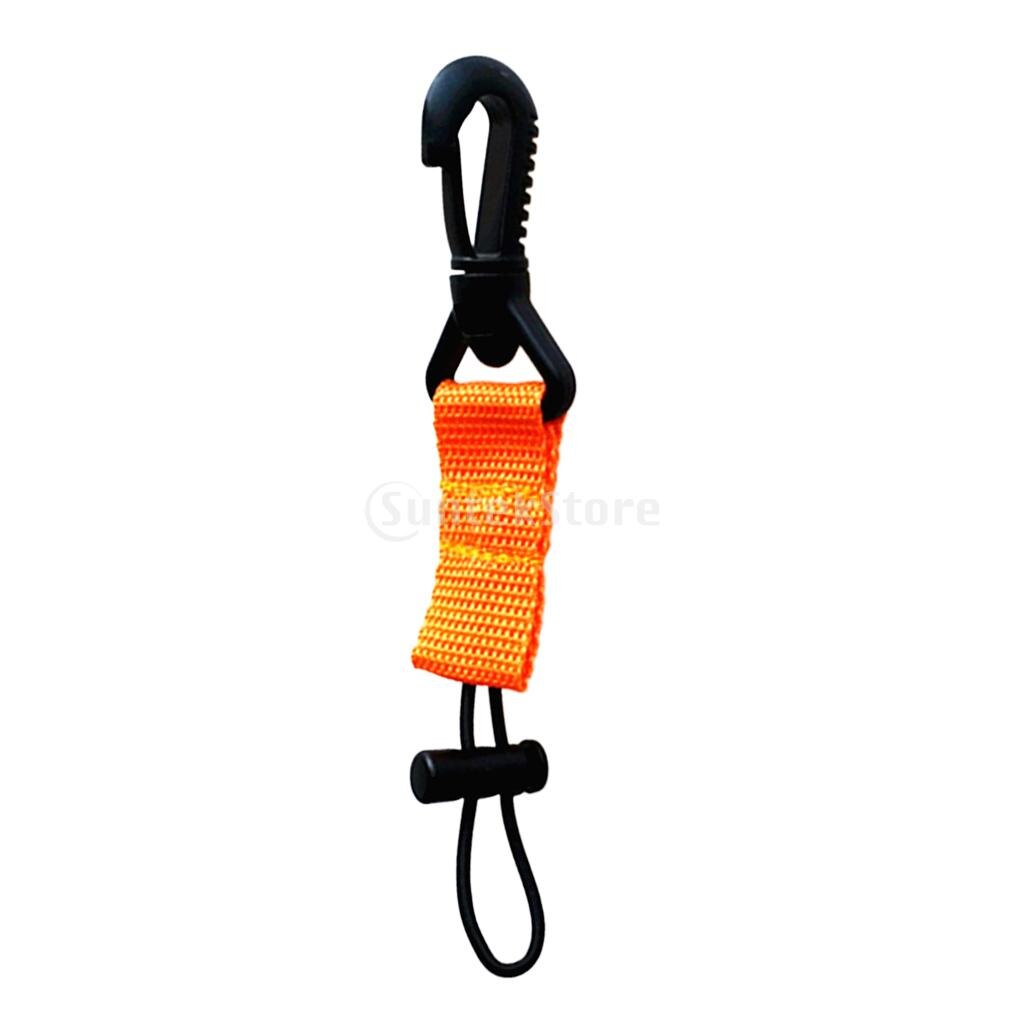 Universal mundstykke holder regulator blæksprutte holder klip lanyard dykning snorkel udstyr tilbehør tilbehør: Orange