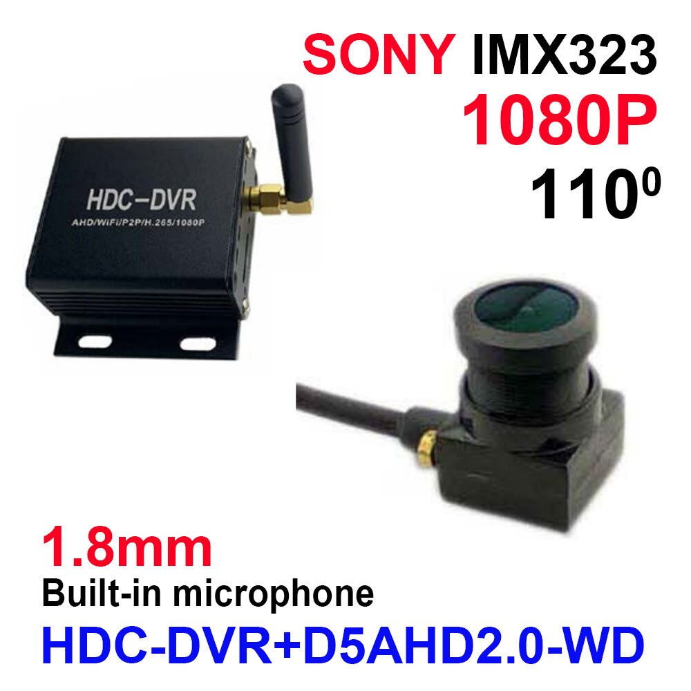 1080p hd mini wifi cam dvr system cctv bil ahd dvr  p2p videoovervågning dvr optager til ahd cvi tvi kamera support tf kort: Dvr-sæt -05