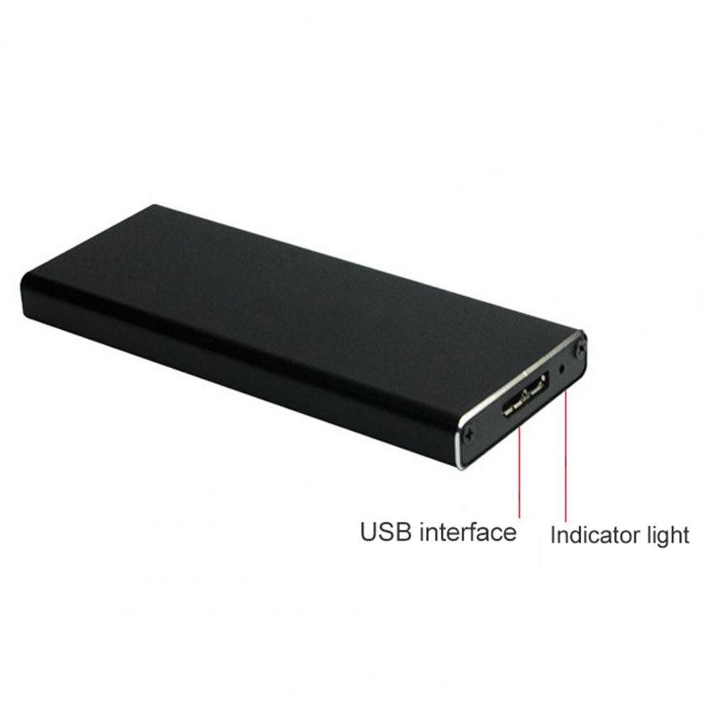 External Hard Drive Case 6Gbps USB 3.0 to M.2 NGFF SSD Mobile Hard Disk Box External Enclosure Container