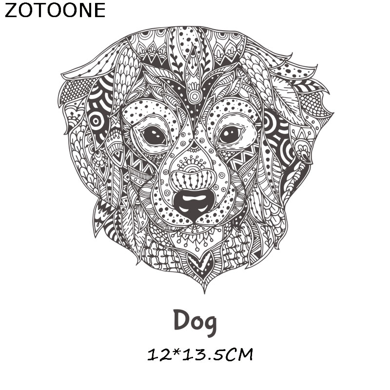 Zotoone Eenvoudige Schedel Tijger Ijzer Op Patches Voor Kleding Dreamcatcher Heat Transfers Voor T-shirts Stickers Toepassingen Als E: 740