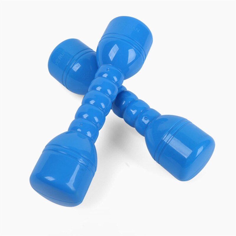 1 par = 2 piezas de plástico niños dumbell juego de Deporte fitness baile herramienta de entrenamiento en interiores 4 colores: Azul