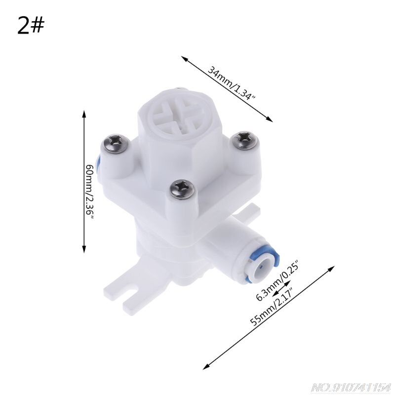 Water Purifier Pressure Reducing Valve RO System 1/4" 3/8" Hose Quick Connector D17 20: 2