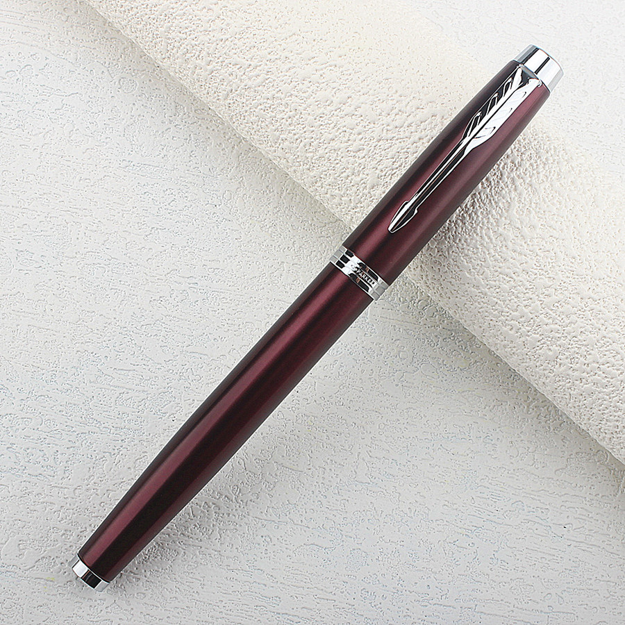 Metal Fountain Pen Black/ Red Luxury Pens 0.7mm Nib Writing Ink Pens Stationery Business Office School Supplies