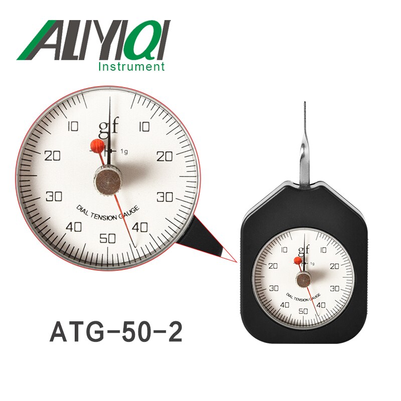 50G Wijzerplaat Spanningsmeter Tensionmeter Dubbele Pointers(ATG-50-2)Tensiometro