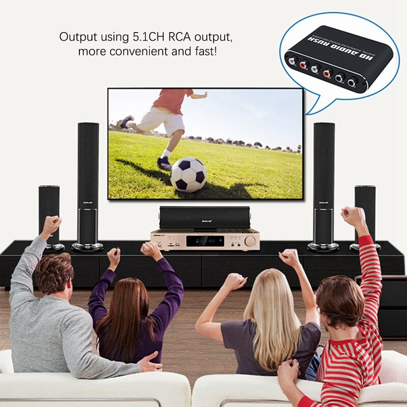 FULL-AC-3DTS Decoder 5.1-Channel For DOLBY Decoding Of The Spdif Input Of The 5.1-Channel Digital Audio Converter