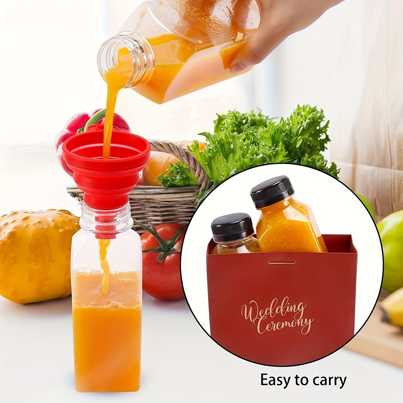 10-- 150ml-500ml lækagesikre, gennemsigtige plastikflasker til juice - perfekte til juice, smoothies, mælk og hjemmelavede drikkevarer - genanvendelige bulkbeholdere
