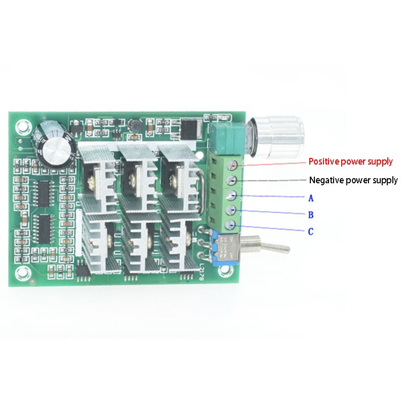 thumbnail image 2 of BLDC Three-Phase Sensorless Brushless Motor Speed Controller Fan Drive DC 5-36V 15A 2 of 13