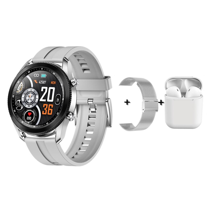 Inteligentny zegarek mężczyźni TK88 obrotowy ekran Bezel Bluetooth muzyka prognoza pogody ciśnienie krwi SPO2 Smartwatch dla androida iPhone: K