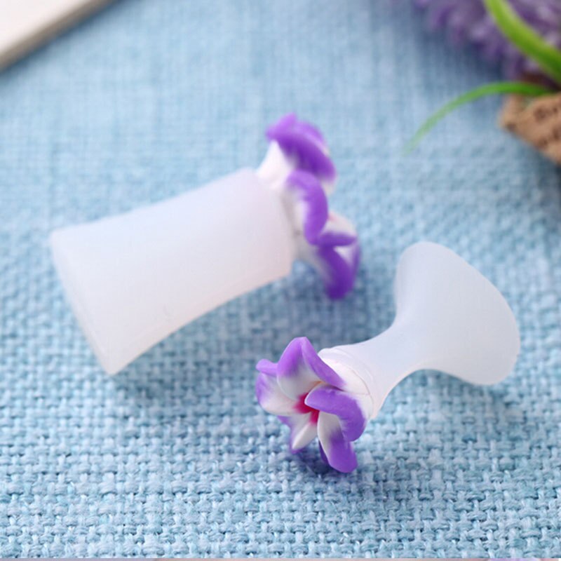 Séparateur d'orteils en Silicone pour Nail Art, 8, pièces/ensemble motifs fleur, cœur, séparateur d'orteils, bricolage, outils de soins des ongles