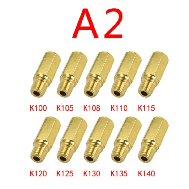 Motorfiets Carburateur Nozzle Hoofd Jet en Slow/Pilot Jet Set Vervanging 10/20 PCS Voor NSR KSR PE PWK PWM Keihin OKO KOSO CVK: Lavendel