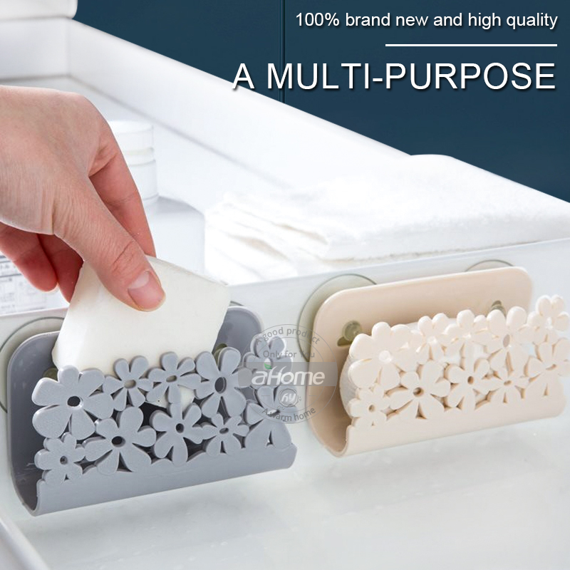 Estante de secado para cocina y baño, portaesponjas con ventosa, soporte para fregadero, fregadero, almacenamiento de jabón