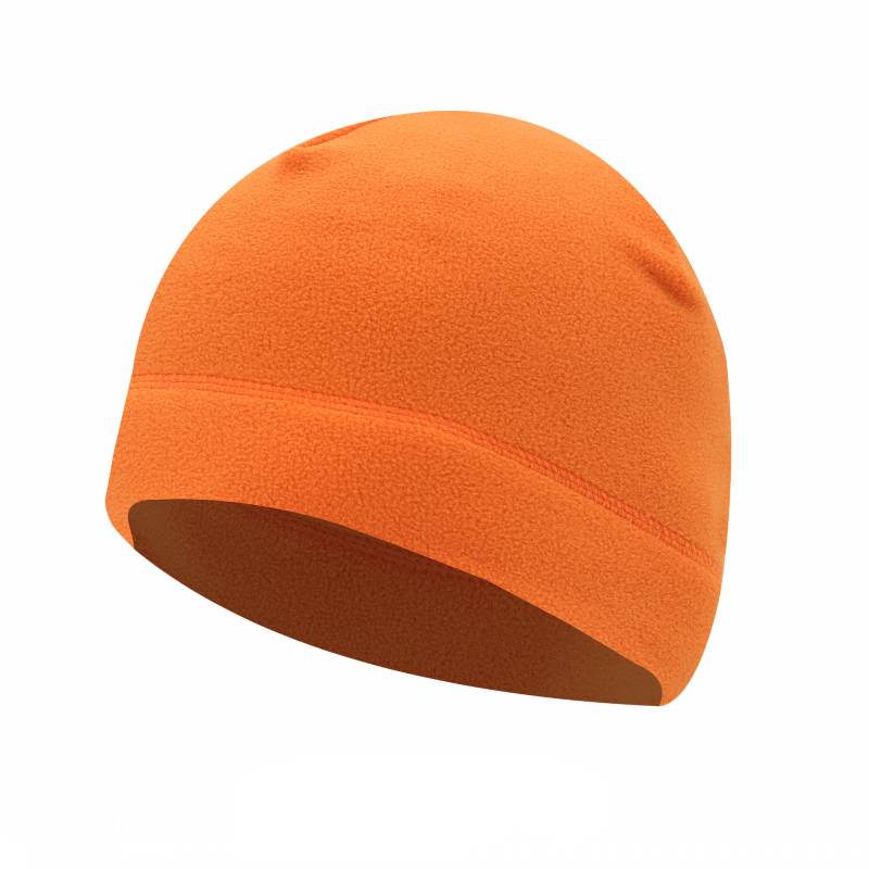 Casquette polaire chaude pour homme, couvre-chef coupe-vent, pour Sports de plein air, ski, cyclisme, moto, hiver: Orange (Fleece)