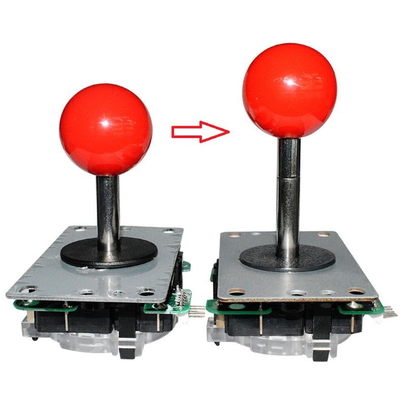 Joystick pour Arcade SANWA, 8 pièces, tige d'extension 15mm, axe