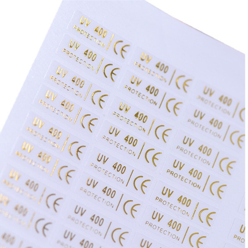 10Paper 1500Pcs Transparent UV400 PROTECTION CE Sticker Adhesive Label ESD Static Sensitive for Eyeglass Glasses