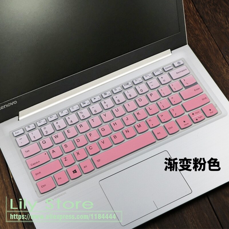 laptop Keyboard Cover Skin for Lenovo Ideapad 340s-14iwl 340s C340-14iwl C340 c340-14api c340-14iml S340-14iwl 14api 14 inch: fadepink
