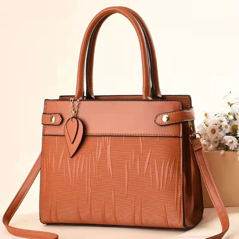 Western-style-tasche für damen; #39. s 2022 , schlichte schultertasche mit großem fassungsvermögen, strukturierte messenger bag, handtasche für damen: 1