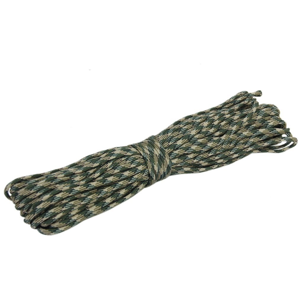 100ft 550 Cord Paracord Parachute Survival Cord - Woodland Camo