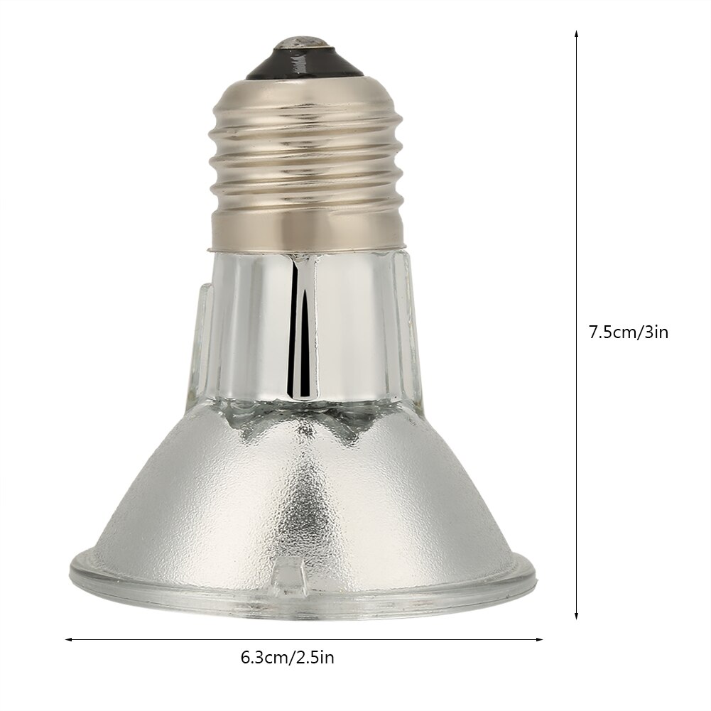 Ampoule de Reptile halogène UVA UVB pour terrarium, projecteur à spectre complet, lumière chaude, 220v, E27, 1 pièce