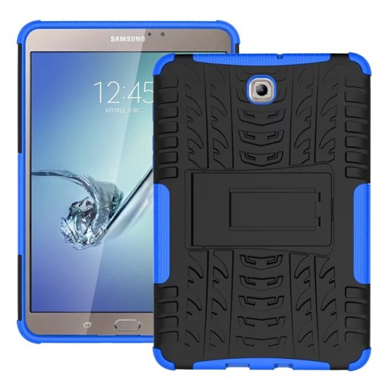 Case for Samsung Galaxy Tab S2 8.0 T710 T715 T713 T719 SM-T715 Heavy Duty Impact Hybrid Armor Kickstand Hard Cover Fundas: Light blue
