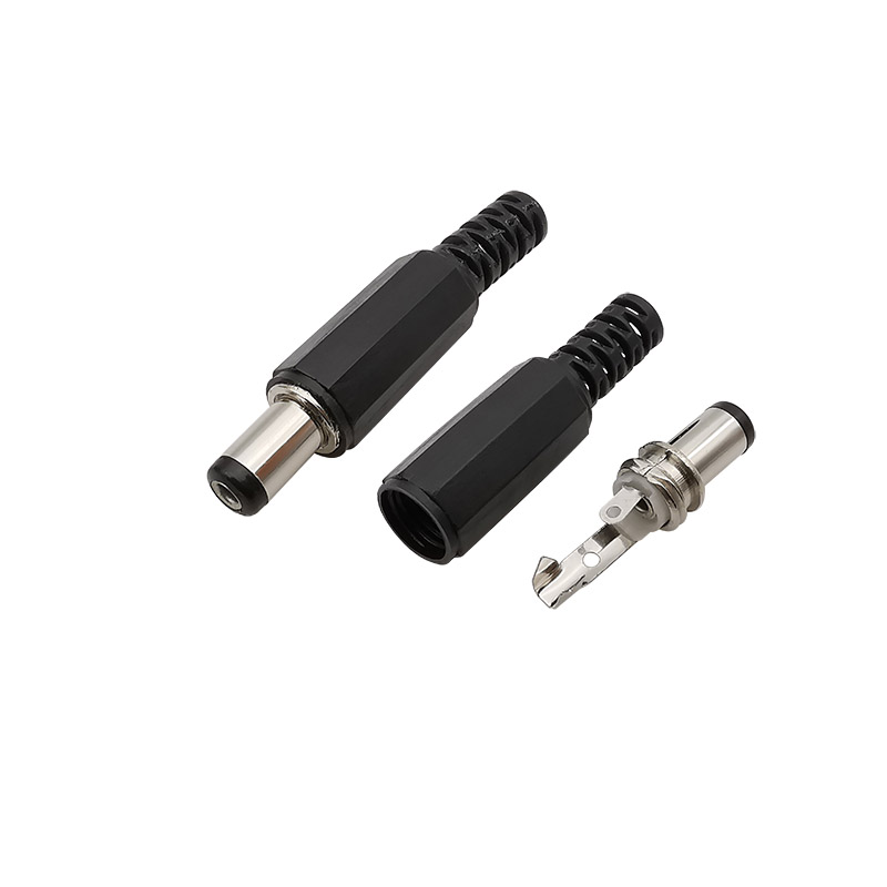 5Pair DC Power 5.5 x 2.1mm Jack Female Male Plug Adapter DC-022B 5.5*2.1mm DC Power Supply Jacks Socket Panel Mount Connector