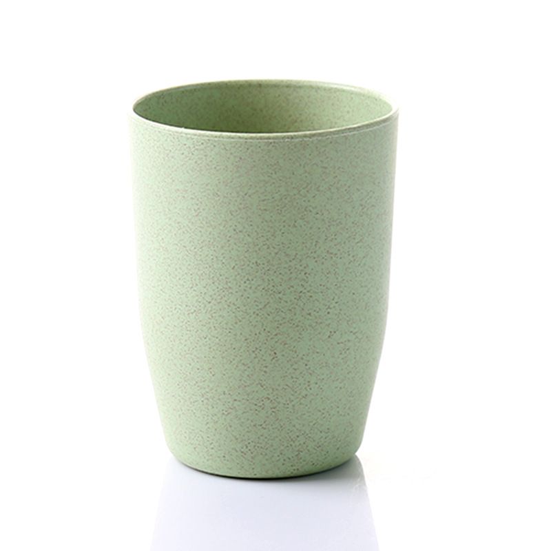 Taza de té de paja de trigo de plástico, taza de plástico ecológica para café, té, leche, bebida, taza de cepillo de dientes para baño y cocina