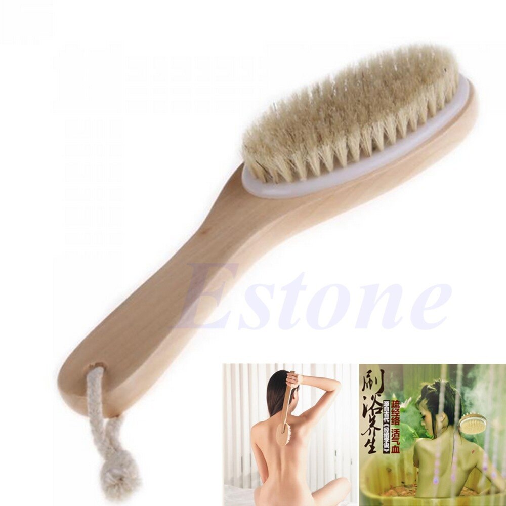 Brosse d'exfoliation de peau sèche de soies naturelles de corps complet désintoxication combattent la Cellulite Tool-S127