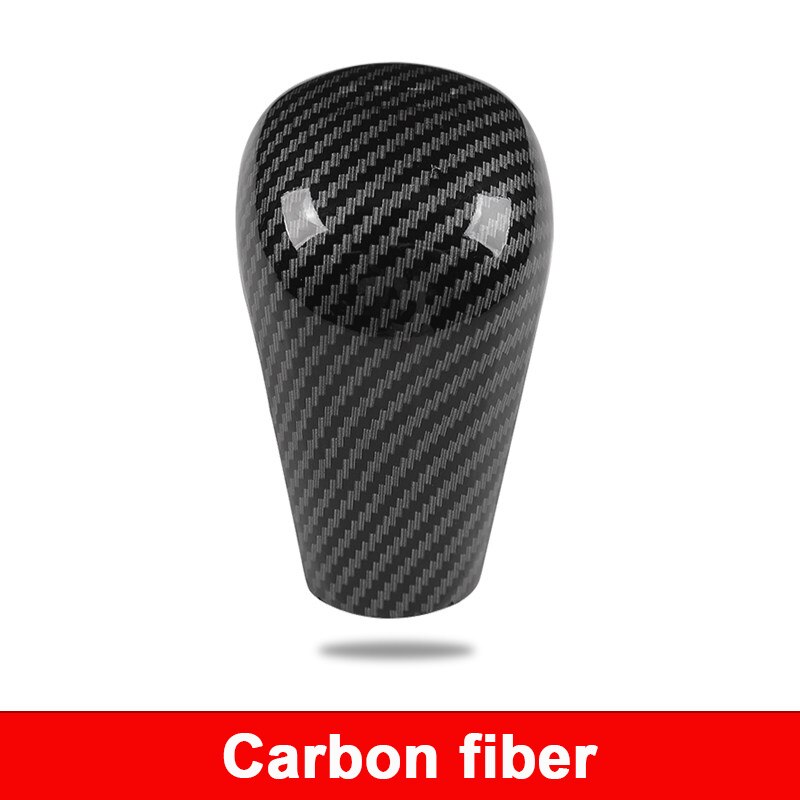 Carbon fibe Car Gear Head Shift Knob Cover Gear Shift Handle Trim Sticker For Mazda 3 Axela CX-30 CX30 Accessories: Default Title