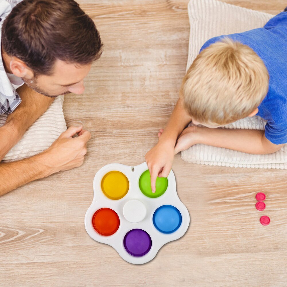 Silikon drücken-blasiert Sensorischen Zappeln Spielzeug Autismus Spezielle Bedürfnisse Blume bilden Stressabbau Spielzeug für Erwachsene Art