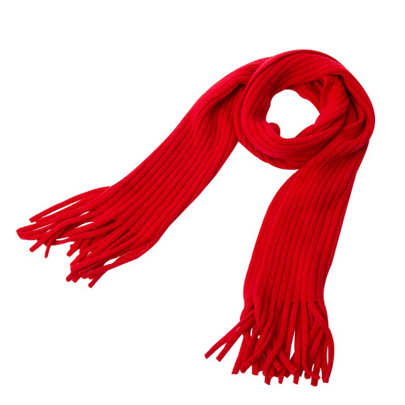 Accesorios para bebé niños cuello bufanda niñas bebé bufanda algodón grueso bufandas bebé niñas bufandas invierno: Rojo