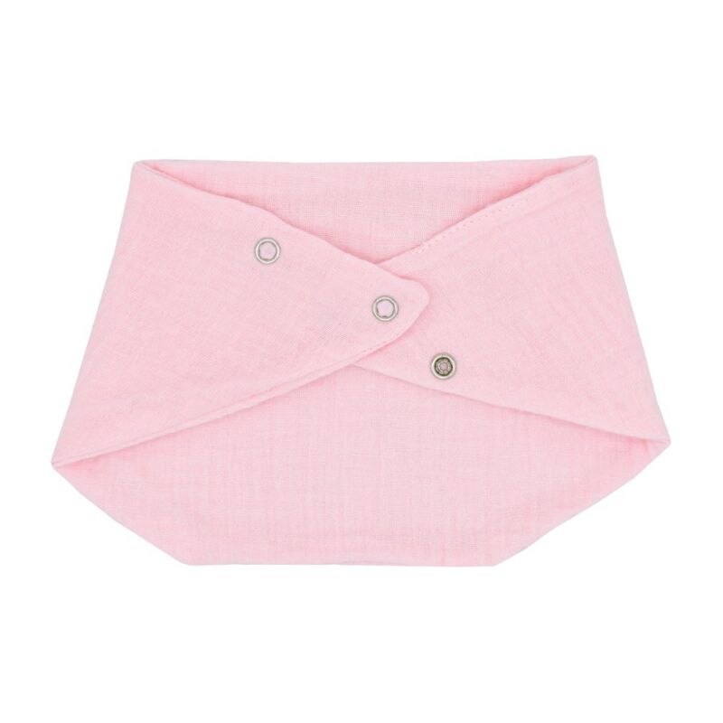 Cotton Gauze Scarf Bib Organic Cotton Bib Drool Scarf Baby Bandana Scarf Bibs with Snaps: LPK