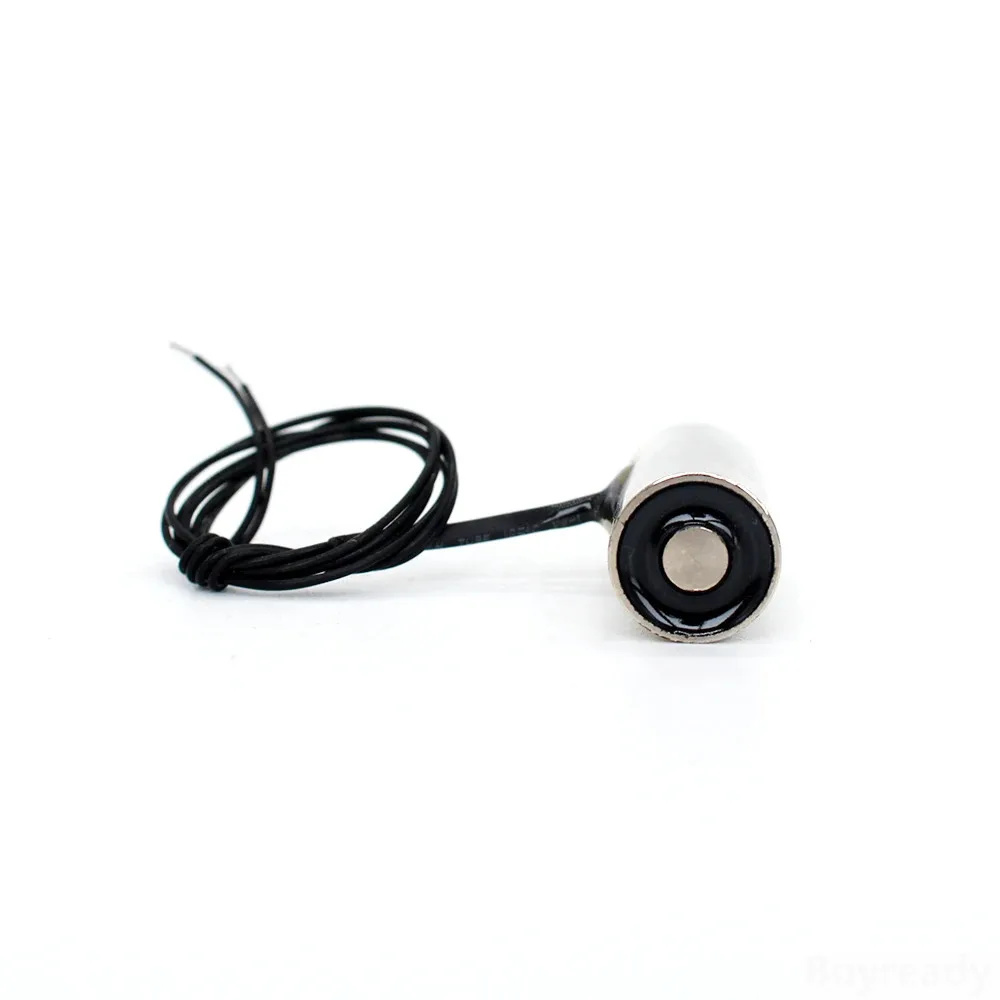 Electroimán de sujeción energizado impermeable, bobina de imán eléctrico con ventosa, potente solenoide de 12V, 13x27, CC 6V, 12V, 24V, 0,5 kg