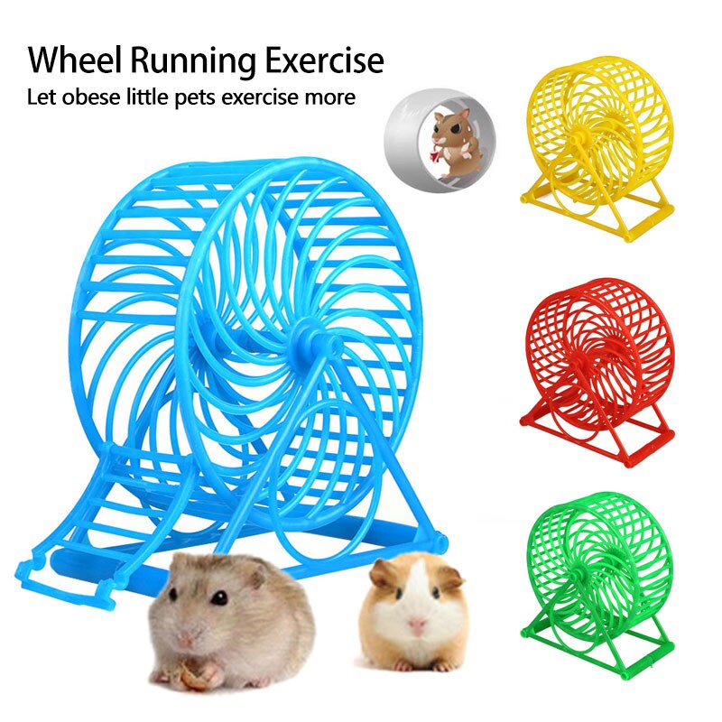 Kæledyr hjul kører øvelse plast rulle stille hamster mus gerbil sport legetøj