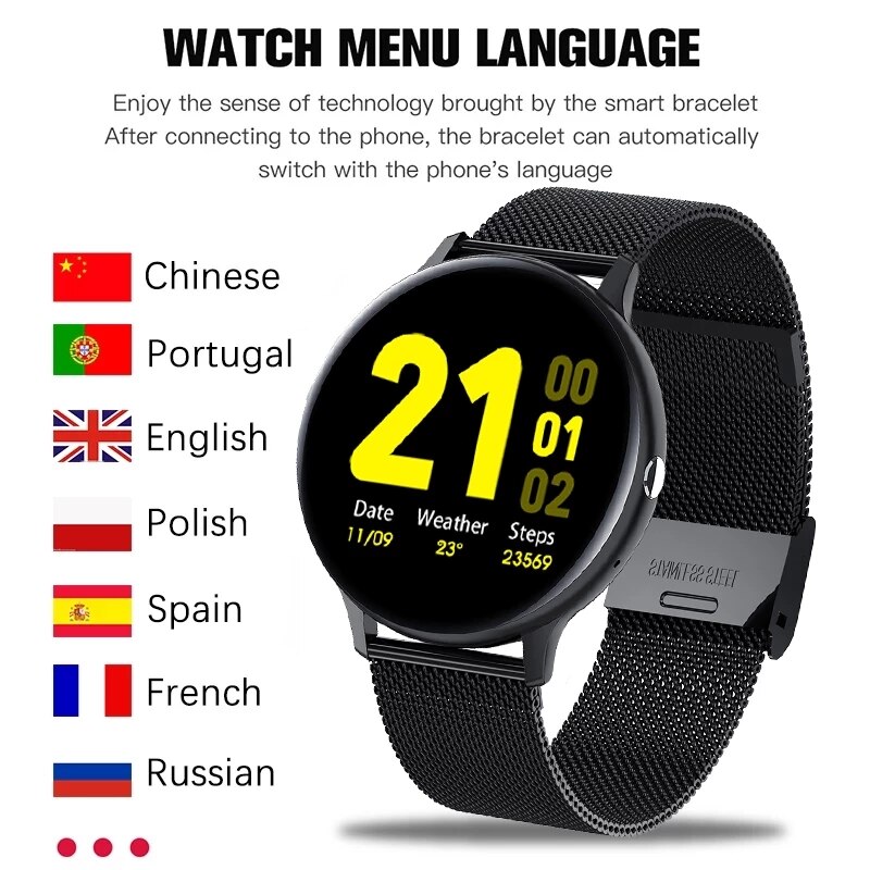 Bluetooth Answer Call Smart Watch Men Full Touch Dial Call Fitness Tracker IP68 Waterproof 5G ROM Smartwatch for xiaomi