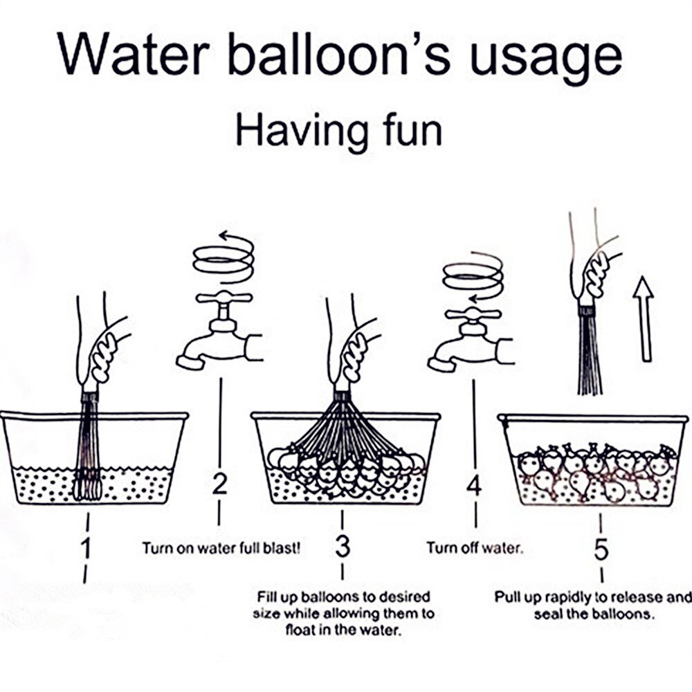 111Pcs Water Bommen Ballon Verbazingwekkende Ballonnen Kinderen Water War Game Supplies Kids