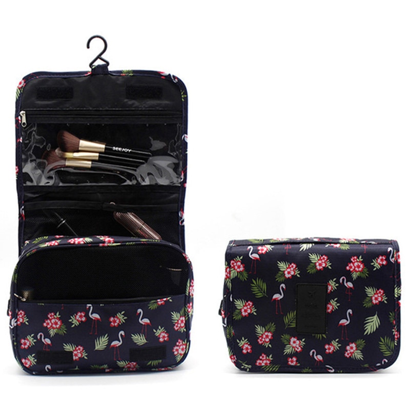 Bolsa de cosméticos Portátil Bolsa de cosméticos de belleza de viaje colgante impermeable bolso de almacenamiento personal grande bolso de higiene