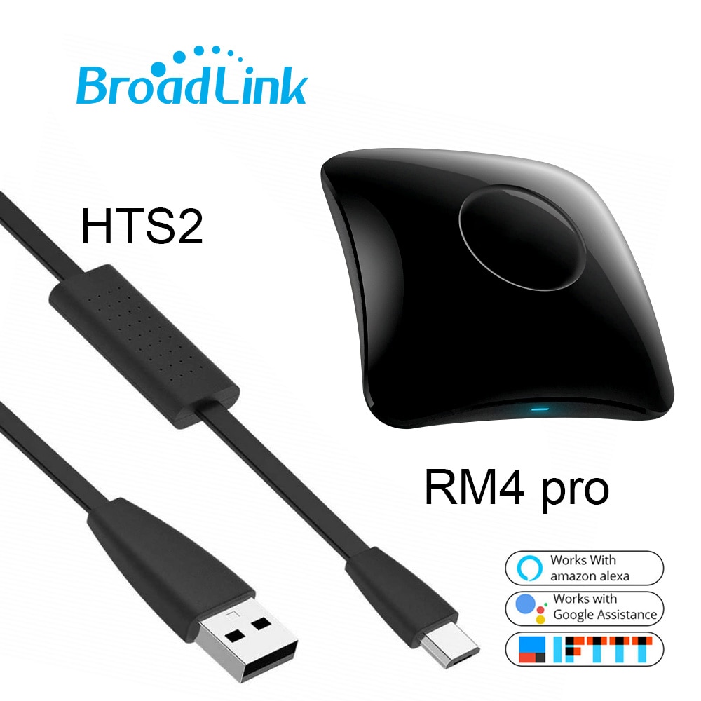 Broadlink HTS2 RM4 Pro Smart Home Automation WiFi IR RF Universal Intelligent Remote Controller Work With Alexa Google Home