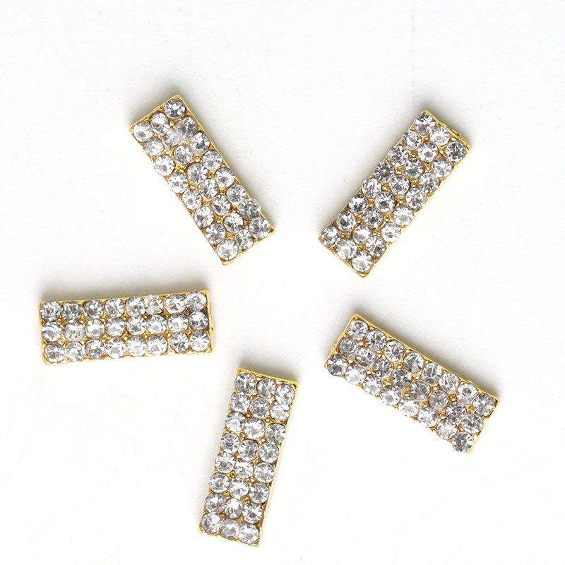 10 stuks crystal rhinestone nail art stones lichtmetalen 3d decoraties vonk nagels charmes strass steentjes voor sieraden accessorie