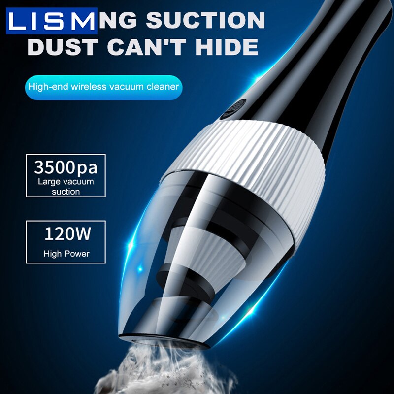 3500pa Car Vacuum Cleaner Portable Wireless Handheld Auto Vacuum Cleaner Robot for Car Interior & Home & Computer Cleaning