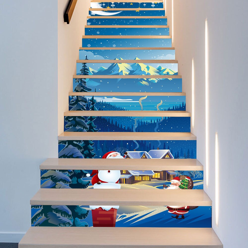 Décalcomanie Murale 3D Rock Stream 866 - Frise Pour Escalier, Vinyle Adhésif Panoramique