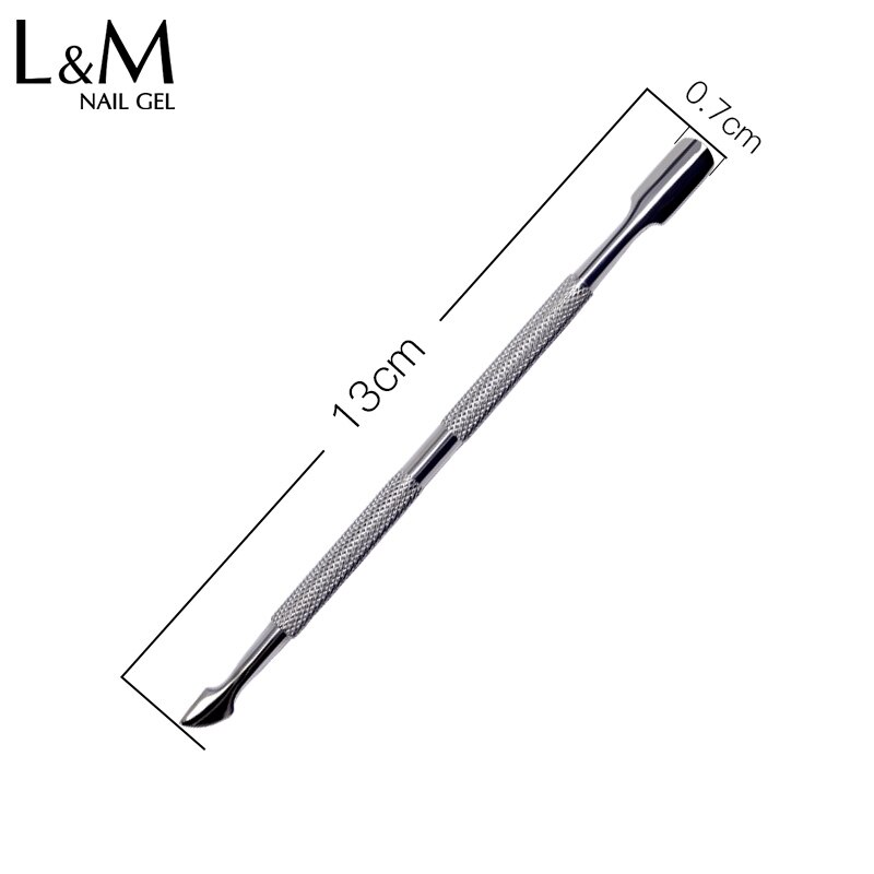 5 stk/parti rustfritt stål neglebåndsfjerner dobbeltsidig finger død hud push negle neglebånd pusher manikyr neglepleie verktøy