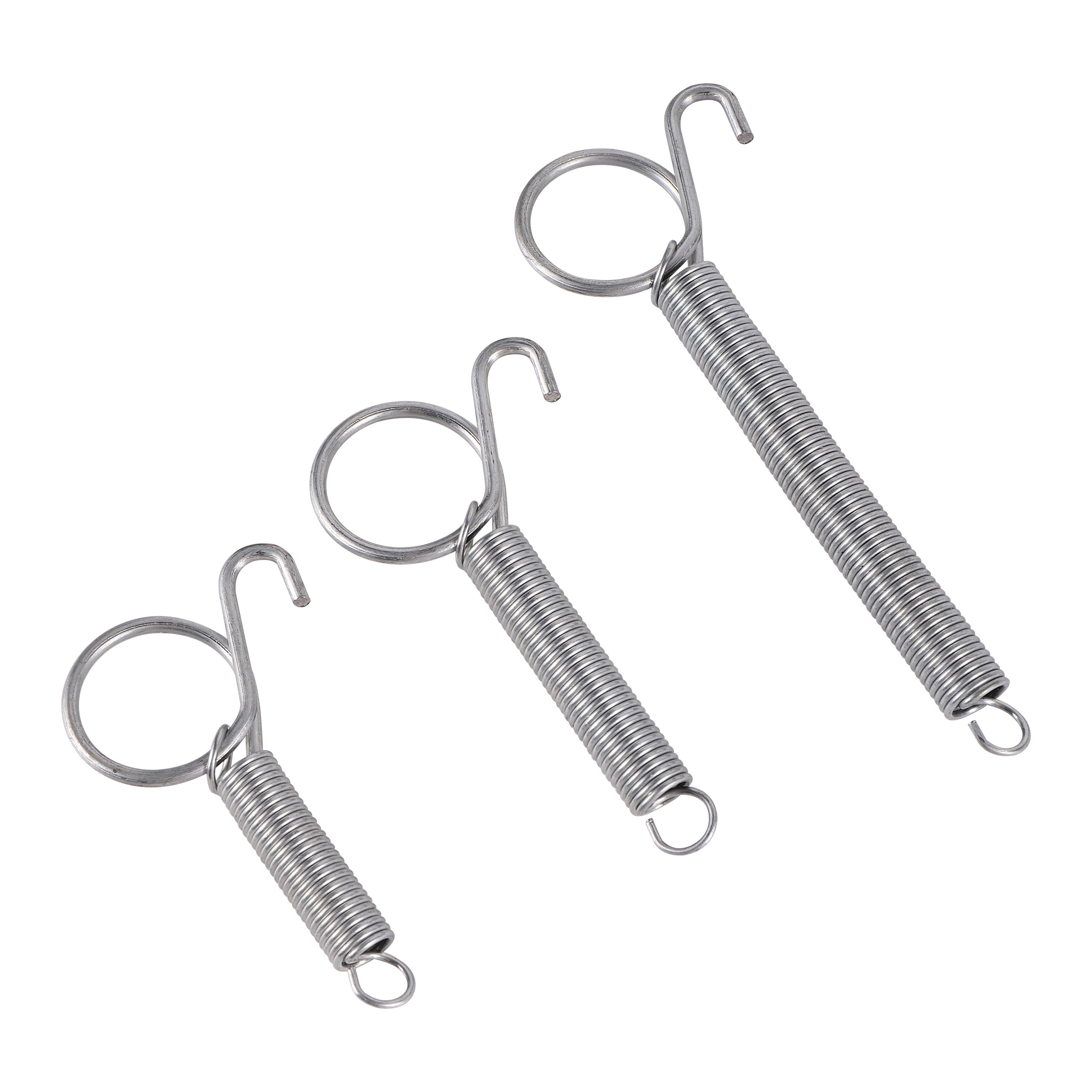 4Pcs Multipurpose Spring Animal Cage Latches Lock Spring Rabbit Cage Door Tension Spring With Hook For Fixing All Pet Cages