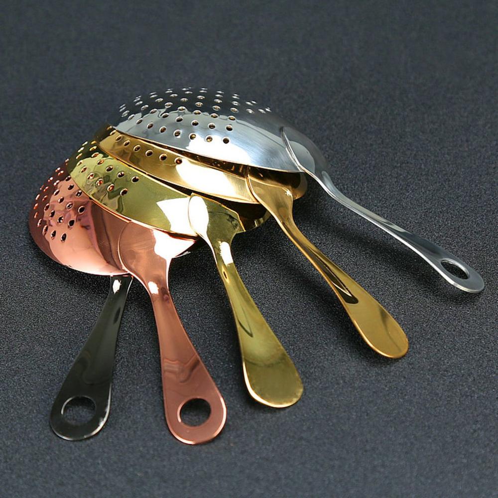 Cocktail Strainer 304 Stainless Steel Julep Strainer Bartender Cocktail Shaker Wine Ice Strainer Bar Percolator Mixed Barware