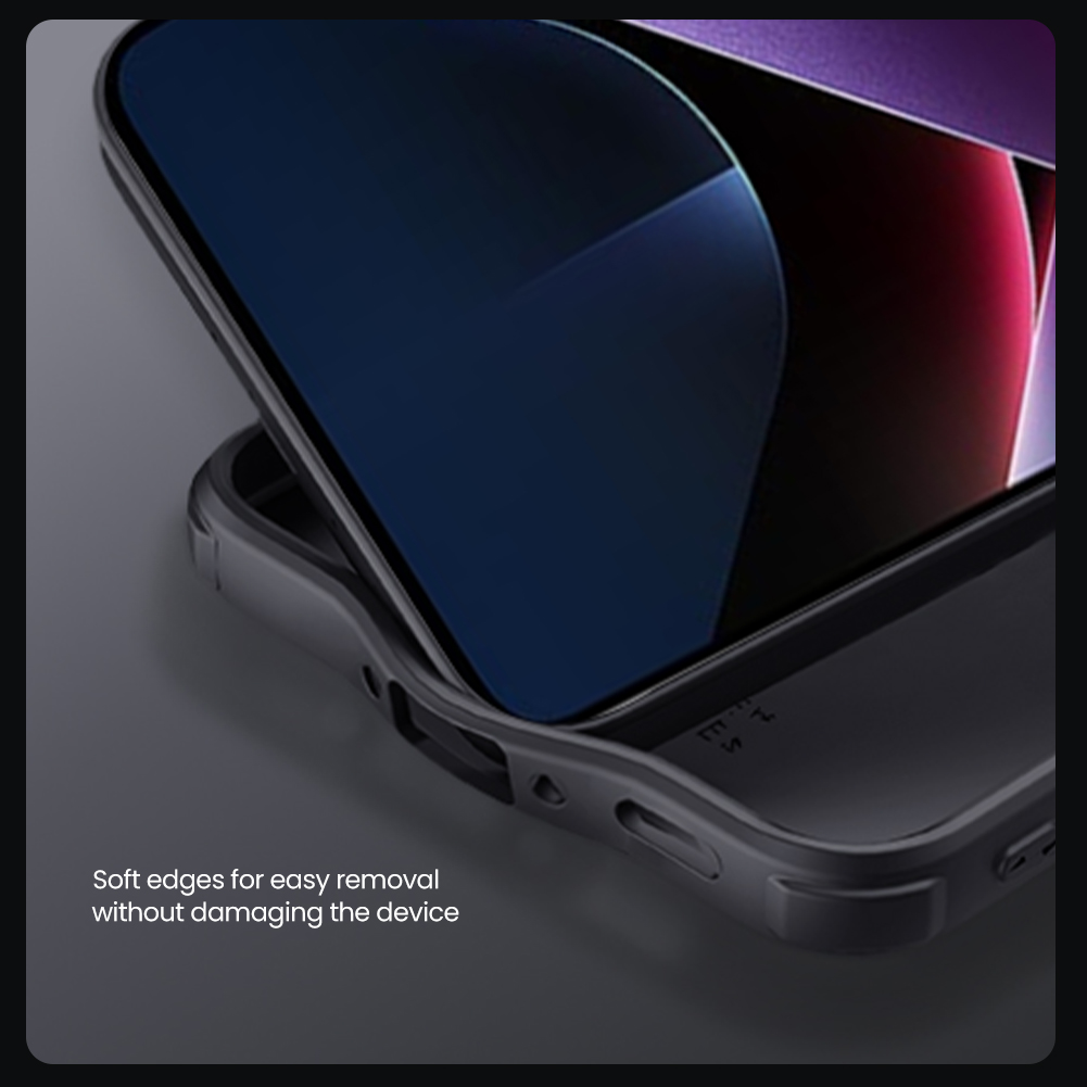 Nillkin CamShield Pro Case for Xiaomi Poco X7 Pro / Poco X7 Slide Camera Cover TPU+PC Hybrid Shockproof Diagonal Striped Texture