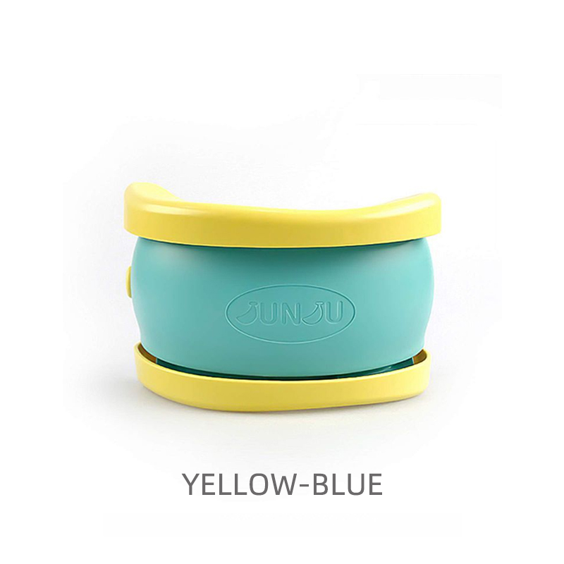 Practical and Portable Imported Banana Toilet for Children Foldable and Deformable Toilet Emergency Bedpan: YELLOW-BLUE